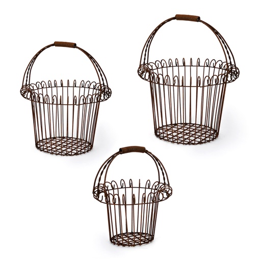 [19202] Round Basket (Set of 3)-