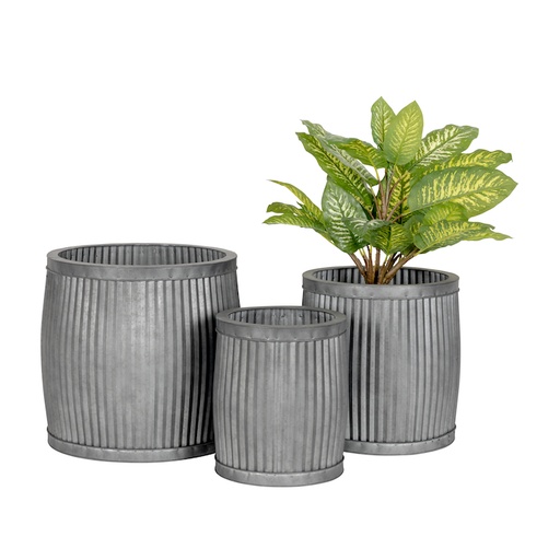 [27351] Pot provincial Zinc Grey S/3 -