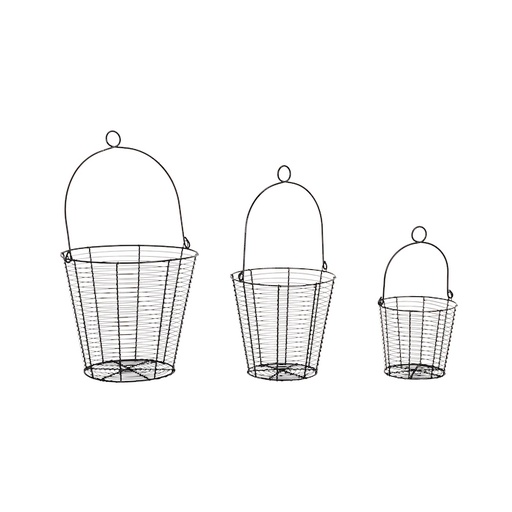 [28310] Wire pot cover horiz Blck S/3-